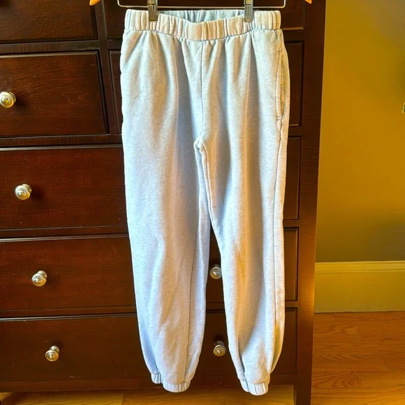 Pants Jumpsuits John Galt Light Blue Heathered Sweatpants W